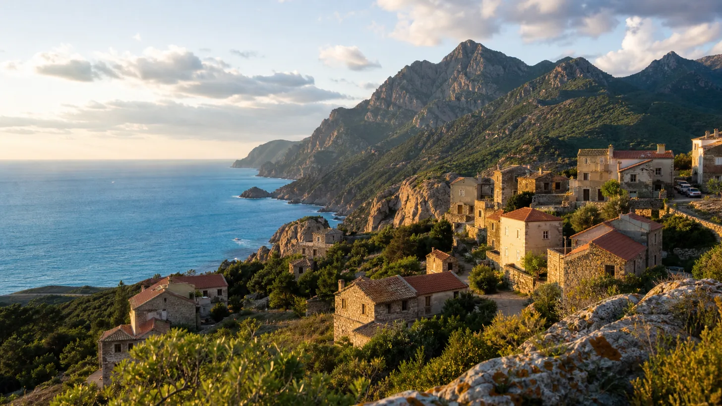 Pianottoli-Caldarello : le village entre mer et montagne
