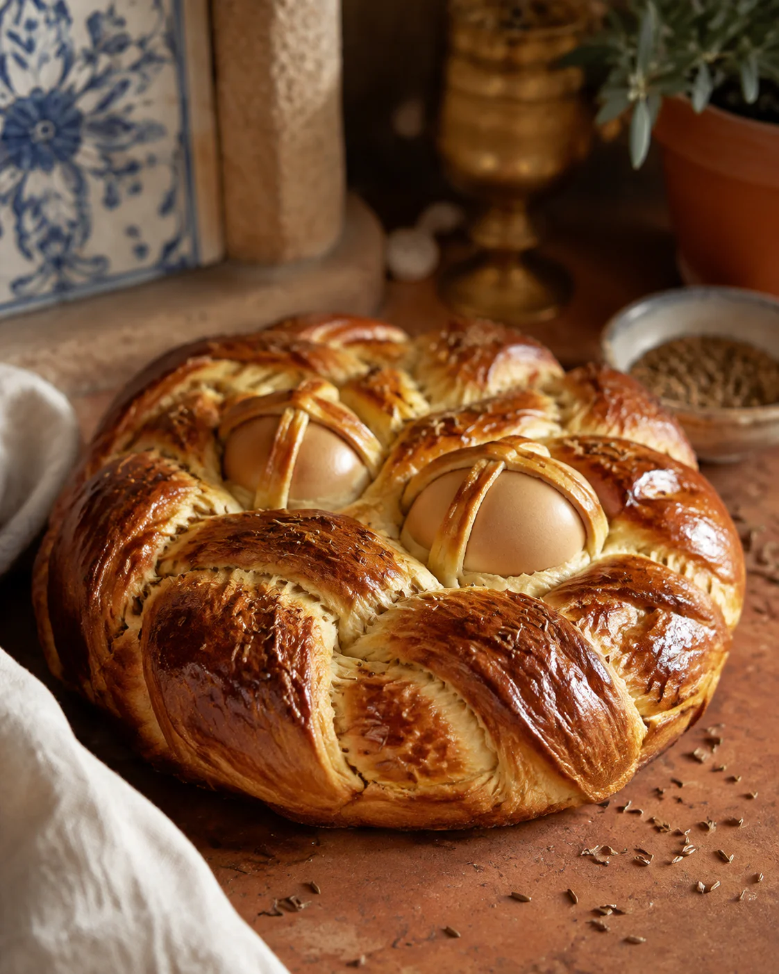 recette corse cacavelli : réussissez la couronne briochée de Pâques
