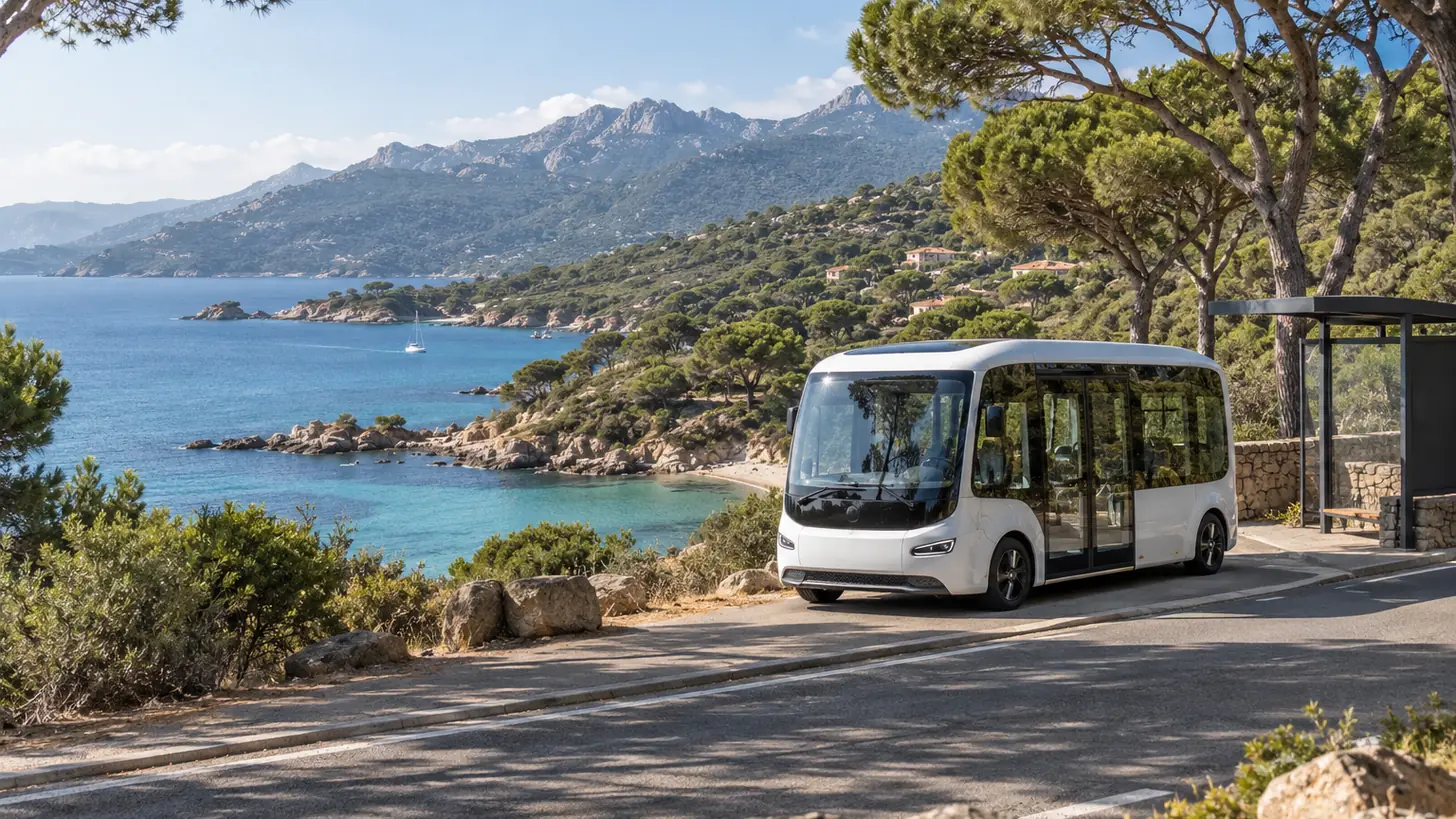 Navette Porto-Vecchio–Palombaggia : arrêts, horaires et tarifs affichés